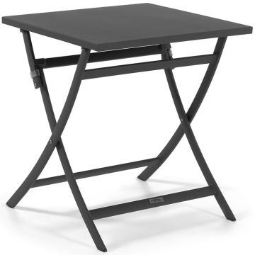 Table de jardin pliante en alu blanc ou charcoal