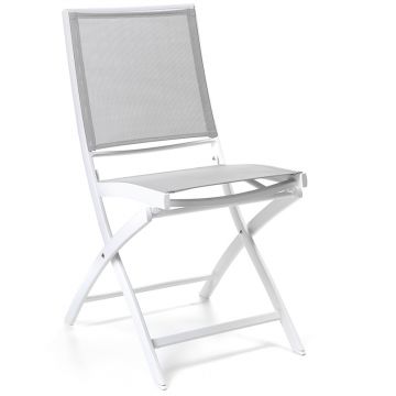 Chaise pliante en alu et textylène