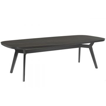 Large table de jardin design 260x120 cm avec un plateau en céramique, Mali