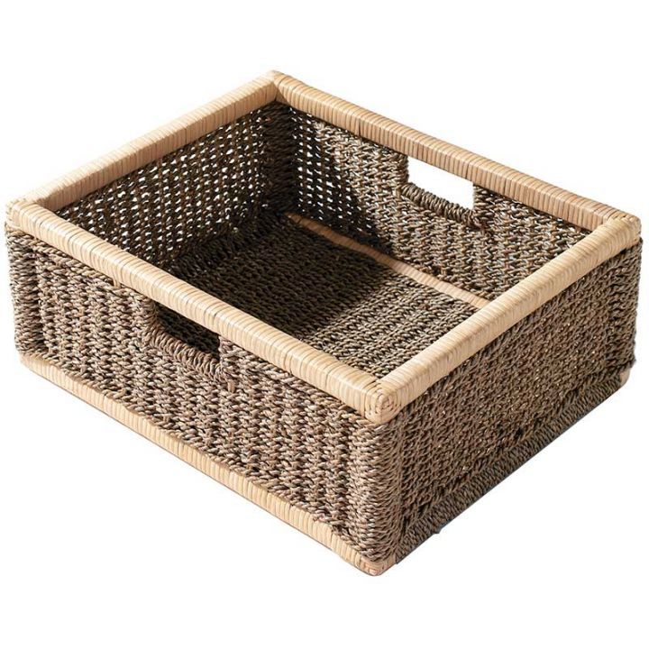 Panier de jonc de mer pour salle de bain