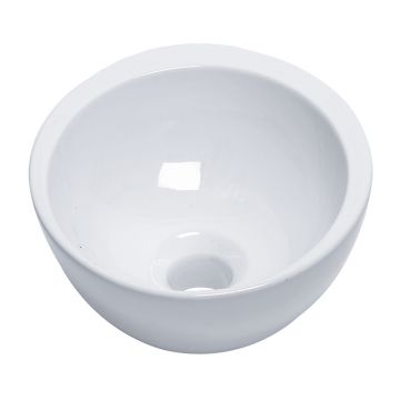 Vasque lave mains ronde 25,5 cm blanche, LINEART