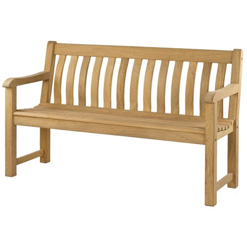 Banc de jardin en roble, 150 cm, George Banc de jardin en roble, 150 cm, George