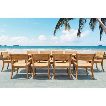 Table de jardin en teck, Sorrento