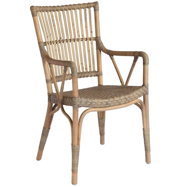 Fauteuil en rotin pour la salle à manger, Piano de Sika Design