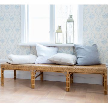 Large banc en rotin 180 cm, Luis de Sika Design