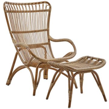 Fauteuil en rotin naturel, Monet de Sika Design