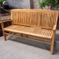 Banc de jardin en teck avec accoudoirs, York Banc de jardin en teck avec accoudoirs, York