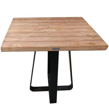 Table de jardin carrée 80 cm en teck massif, Margarite