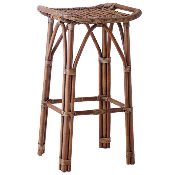 Tabouret de bar en rotin naturel, Salsa