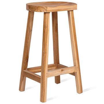 Tabouret haut 79 cm en teck, King