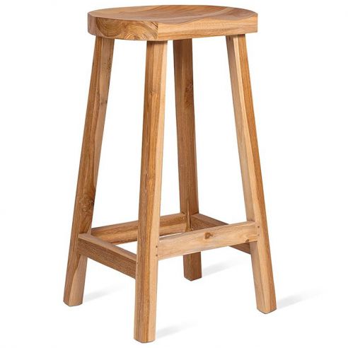 Tabouret haut 79 cm en teck, King