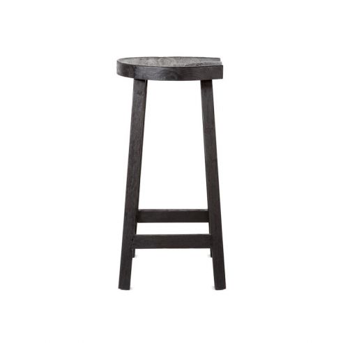 Tabouret haut 79 cm en teck ton noir, King Tabouret haut 79 cm en teck ton noir, King