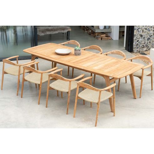 Fauteuil de table en teck, Dana