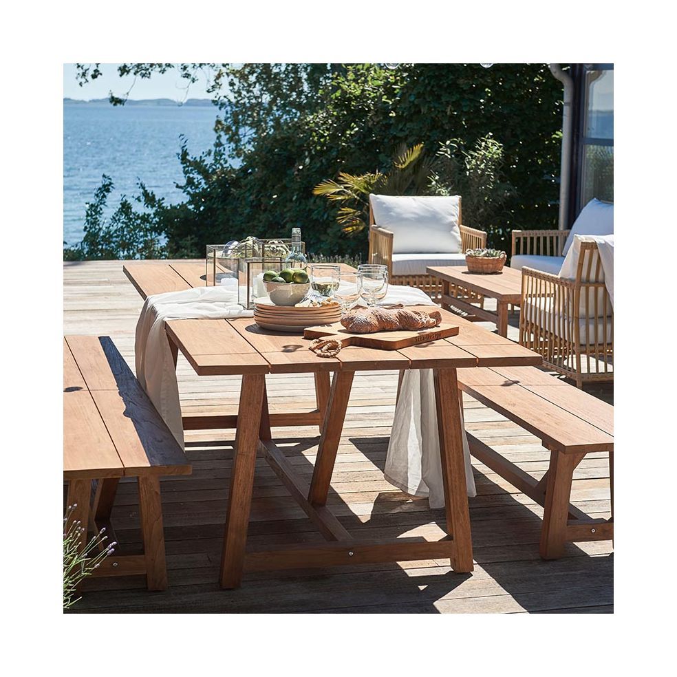 Table de jardin en teck 240 cm