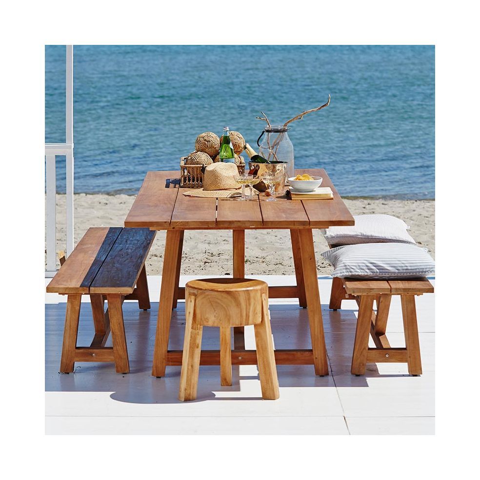 Banc de table de jardin, 220 cm