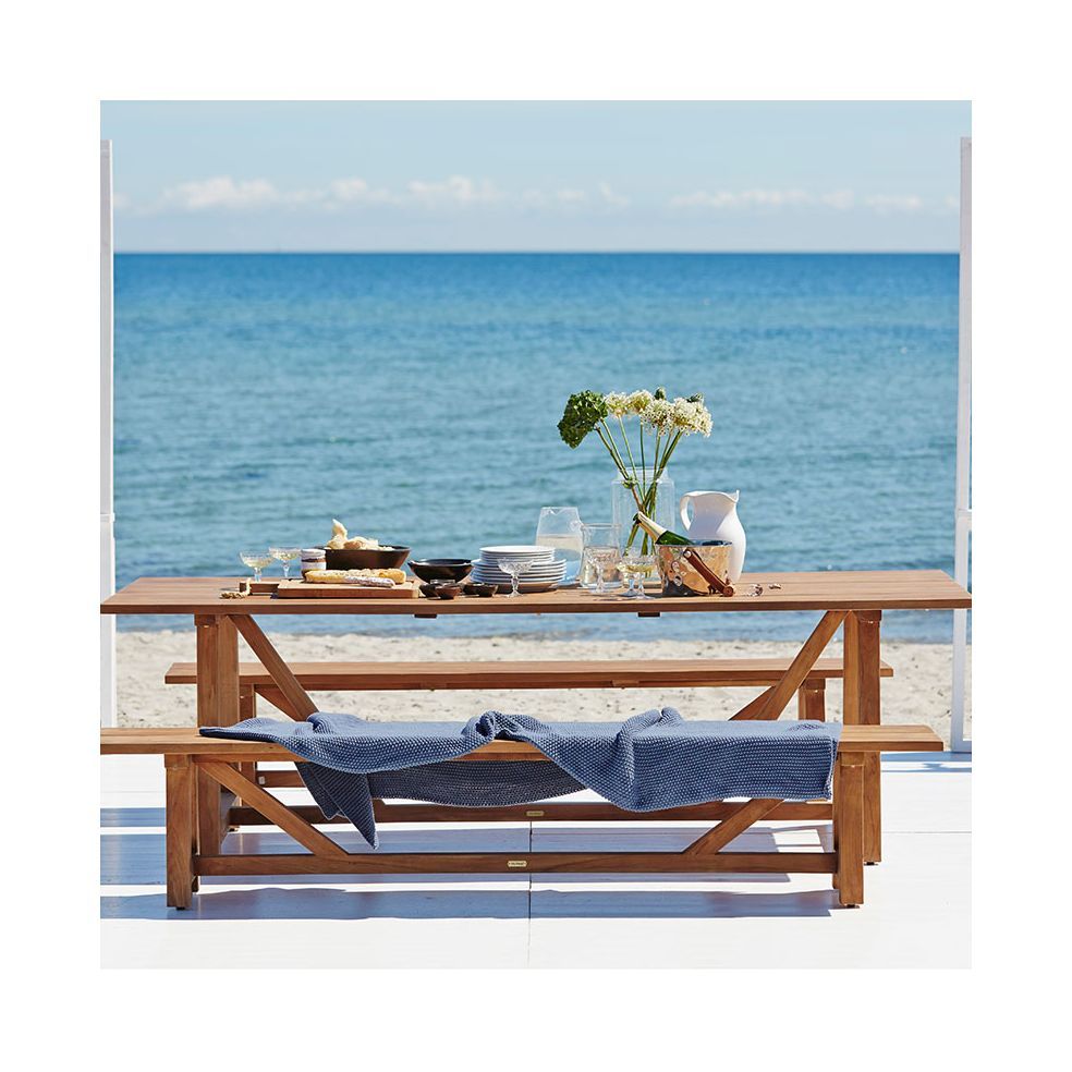 Banc de table de jardin, 220 cm