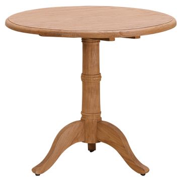 Table ronde en teck ancien d 80 cm