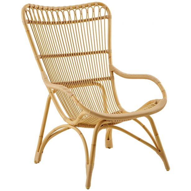 Fauteuil de jardin en alu-rotin, spécial extérieur, Monet de Sika Design