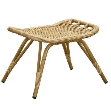 Repose pieds de jardin en alu-rotin, spécial extérieur, Monet de Sika Design