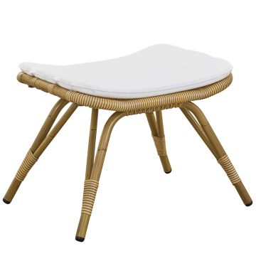 Repose pieds de jardin en alu-rotin, spécial extérieur, Monet de Sika Design