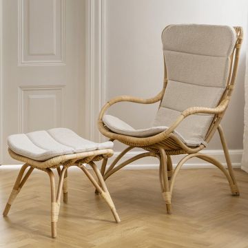 Repose pieds en rotin naturel, Monet de Sika Design