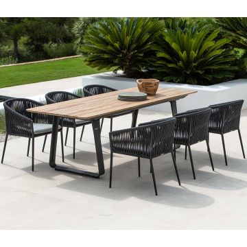 Grande table de jardin design, haut de gamme, Elko