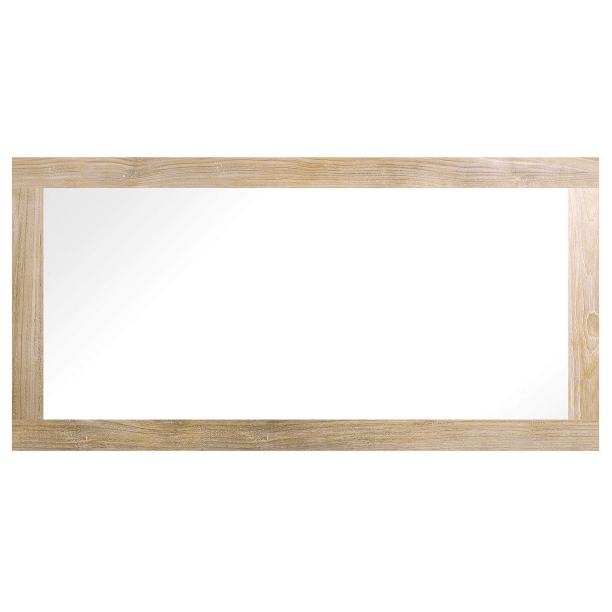 Grand miroir rectangle en teck massif 180 x 70