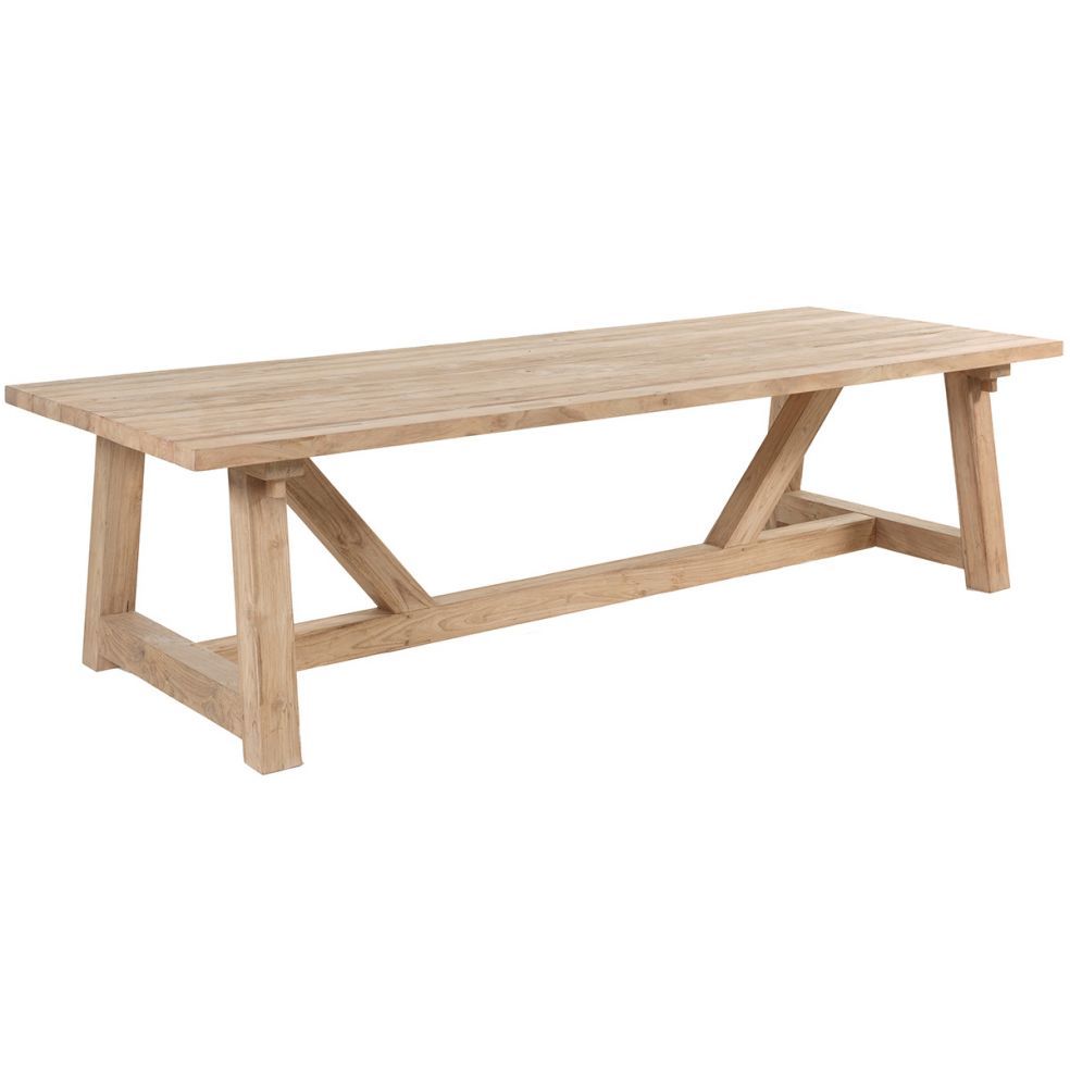 Table rectangulaire vieux teck massif, modèle Cottage Table rectangulaire vieux teck massif, modèle Cottage