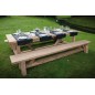Banc en vieux teck 300 cm, modèle Cottage