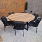 Table de jardin ronde en teck massif, Margarite Table de jardin ronde en teck massif, Margarite