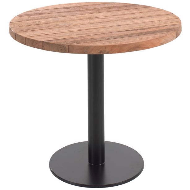 Table de bar ronde en teck d 100 cm, Rosie