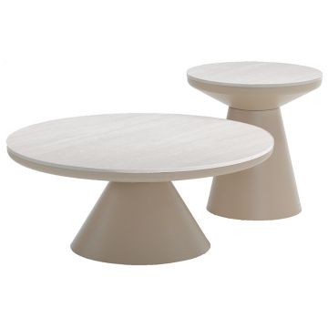 Table ronde en céramique d 50 cm, Diaz