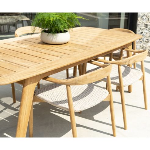 Table de jardin en teck 270 cm, Dana Table de jardin en teck 270 cm, Dana
