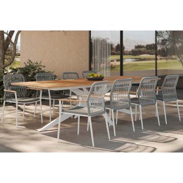 Table de jardin design en teck grade A, Yate