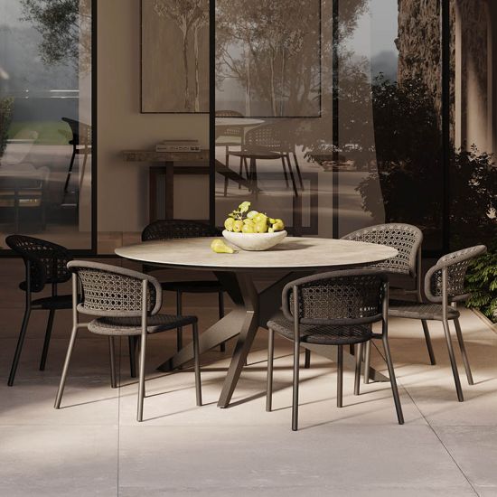 Table ronde en céramique 150 cm, Yate