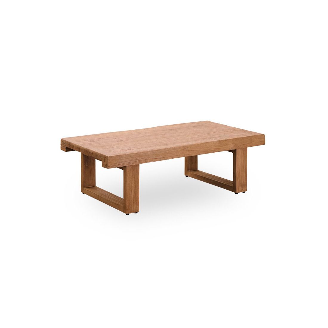 Table basse en teck ancien 130 cm