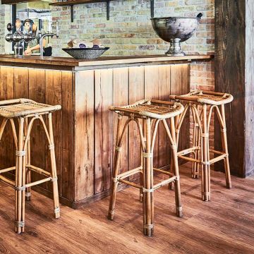 Tabouret de bar en rotin naturel, Salsa
