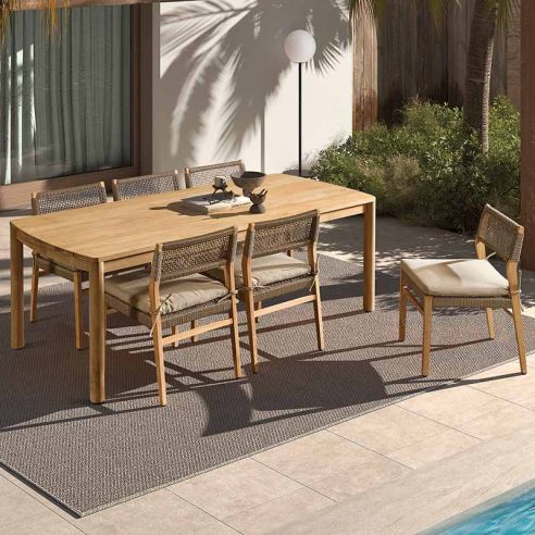 Table en teck, Tunis