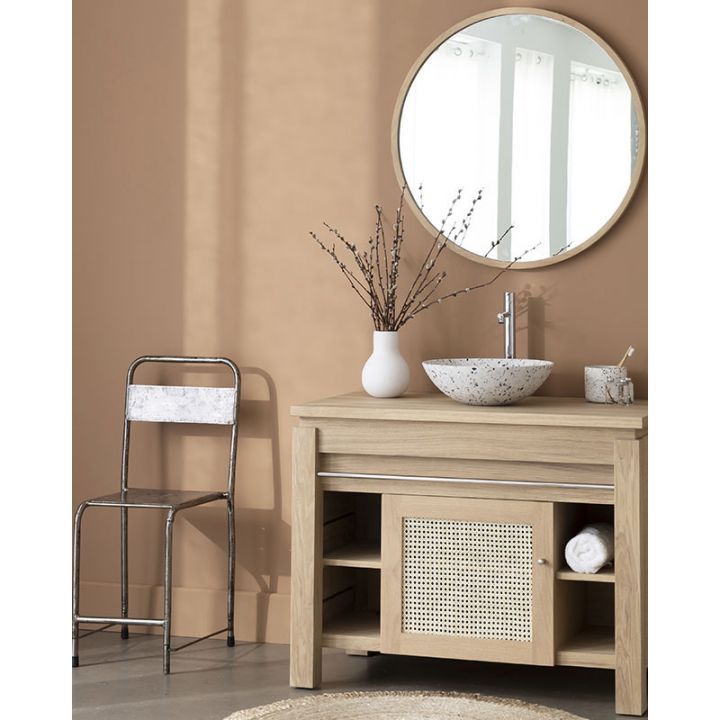 Meuble vasque en chêne massif 101 cm avec une porte, Origin