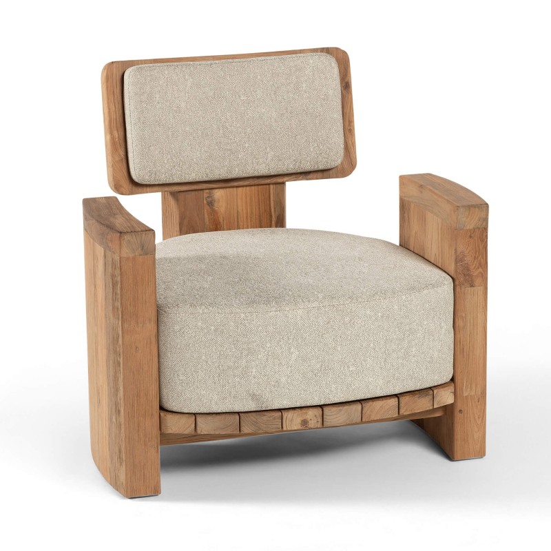 Fauteuil Fiona teck recyclé - Gescova
