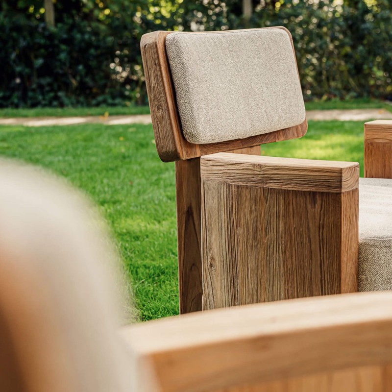 Fauteuil Fiona teck recyclé - Gescova - 8