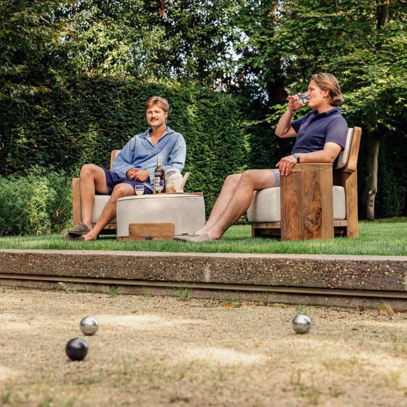 Fauteuil Fiona teck recyclé - Gescova - 9