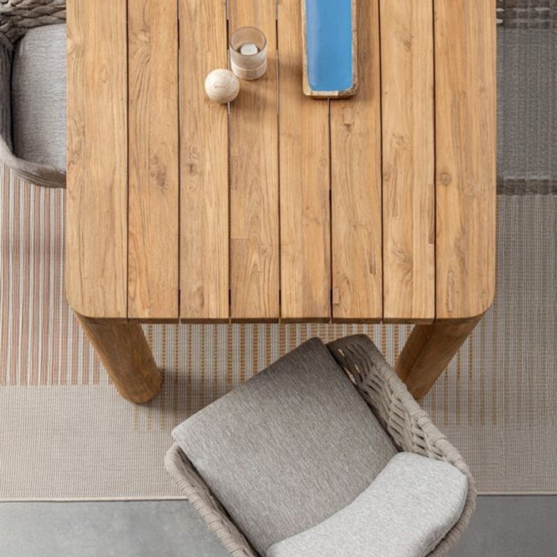 Table de jardin en teck recyclé Maverick  | Bizzotto