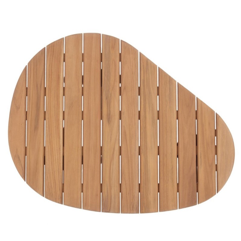 Table basse jardin teck forme organique Tamires - Bizzotto