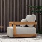 Fauteuil Fiona Design en Teck Recyclé | Confort et Luxe Outdoor