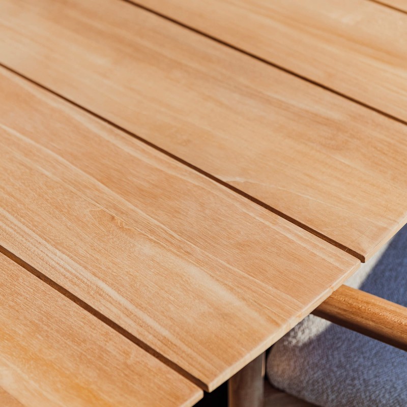 Table carrée 160x160 en teck Tiago – design haut de gamme - Gescova