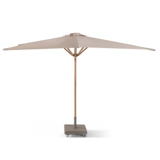 Parasol en teck 3x3 m Boston haut de gamme - Gescova