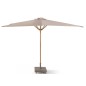 Parasol en teck 3x3 m Boston haut de gamme - Gescova