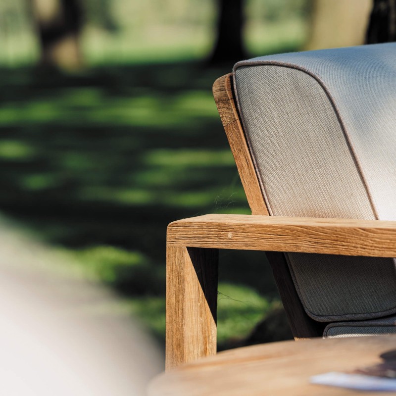 Salon de jardin teck recyclé London haut de gamme - Gescova Salon de jardin teck recyclé London haut de gamme - Gescova