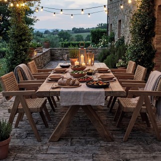 Chaise Derry en teck et corde – Élégance outdoor durable - Gescova